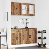 ZNTS 4 Piece Kitchen Cabinet Set Kalmar Old Wood Engineered Wood 3314869