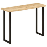 Console Table with Live Edge 105x33x76 cm Solid Wood Mango 372765