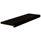 Stair Treads 2 pcs Brown Black 80x30x2 cm Solid Wood Oak 3283803