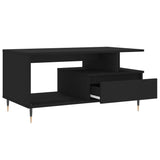 Coffee Table Black 90x49x45 cm Engineered Wood 831013