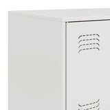 Sideboard White 67x39x107 cm Steel 841660