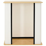 Trade Show Counter Light Brown and White 80 x 40 x 93 cm 42046607
