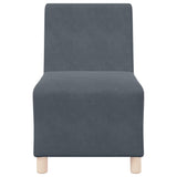Modular Sofa Unit Armless 2 pcs Dark Grey 55 x 74 x 82 cm 3399760