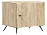 Bedside Cabinet Sonoma Oak 43 x 34.5 x 50 cm Engineered Wood 895489