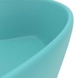 Luxury Wash Basin with Overflow Matt Light Green 36x13 cm Ceramic 147035