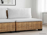 Middle Sofa with Cushions GENDT Natural Rattan Natural 42034388