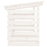 Firewood Rack White 108x73x79 cm Solid Wood Pine 822228