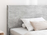 Bed Frame with Storage and Headboard Concrete Grey 90 x 200 cm 3413896