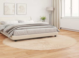 Faux Sheepskin Rug TAFALLA Beige 200 cm Polyester 42021495