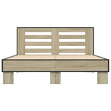 Bed Frame without Mattress Sonoma Oak 120x200 cm 3280108