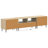 3 Piece LED TV Cabinet Sonoma Oak Engineered Wood 3416678