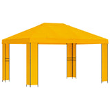 Gazebo 4 x 3 m Yellow Polyester and Steel 190 gsm 900380