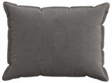 Cushion Cover 6 pcs HOUTEN Dark Grey 55 x 55 cm Corduroy 920418