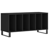 Record Cabinet Black Engineered wood, iron 100x38x48 cm 831757