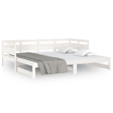 Pull-out Day Bed without Mattress White 2x cm 820323