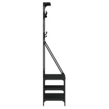 Clothes Rack with Shoe Storage Black 80x40x184 cm 837862