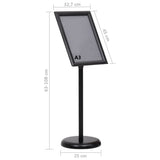 A3 Pedestal Poster Stand Black Aluminium Alloy 51206