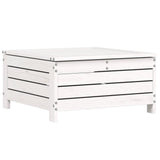 7 Piece Garden Sofa Set White Solid Wood Pine 3250909