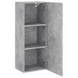 TV Wall Cabinet Concrete Grey 40.5x30x102 cm Engineered Wood 836934