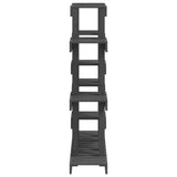 Plant Stand Grey 104.5x25x109.5 cm Solid Wood Pine 822094