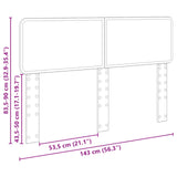 Headboard Concrete Grey Engineered wood 888543