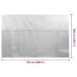 Floating PE Solar Pool Film 732x366 cm Grey 93009
