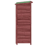 Garden Tool Shed Mocha 83x57x140 cm Solid Wood Pine 172242