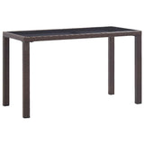 Outdoor Dining Table Brown 46447