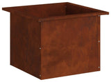 Garden Planter with LED Rusty 40 x 40 x 40 cm Weathering Steel 8008138