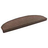 Self-adhesive Stair Mats 15 pcs Coffee Brown 80 x 24.5 x 3.5 cm 42038639