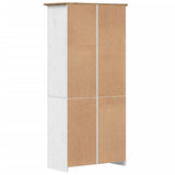 Bookcase BODO White and Brown 80x40x172 cm Solid Wood Pine 355057