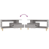 Coffee Table Grey Sonoma 90x49x45 cm Engineered Wood 819618