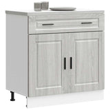 Kitchen Base Cabinet Porto Grey Sonoma Engineered Wood 853983