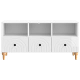 TV Cabinet High Gloss White 102 x 34.5 x 50 cm Engineered Wood 894219