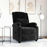 Recliner Chair Black Velvet 342405