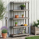 Shelving Unit 5-Tier 100 x 40 x 177 cm PP Light Grey 8011755