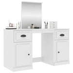 Dressing Table with Mirror White 130x50x132.5 cm 3185335