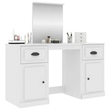 Dressing Table with Mirror White 130x50x132.5 cm 3185335
