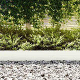 Lawn Edging 50 pcs White 100 x 0.05 x 20 cm Cold Rolled Steel 3335775