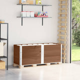 Pallet Collars 3 pcs Brown 150x50 cm Solid Wood Pine 3295381