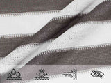 Sunshade Sail 4 x 5 m HDPE Rectangular Light Grey and White 42032953