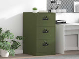 File Cabinet Olive Green 44 x 50 x 106.5 cm Cold-Rolled Steel 891602