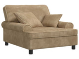 XL Armchair with Cushions Taupe 1.5 Lines Fabric 42043482