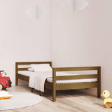 Bed Frame without Mattress Honey Brown 75x190 cm Small Single Solid Wood Pine 821642