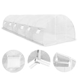 Greenhouse White Polyethylene mesh fabric and galvanised steel 45752
