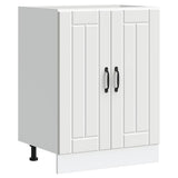 Sink Base Cabinet Lucca White Engineered Wood 853677