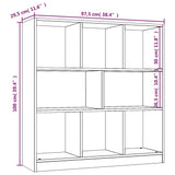 Book Cabinet Brown Oak 97.5x29.5x100 cm Engineered Wood 826380