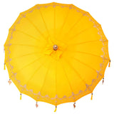Balinese Parasol Yellow x 260 cm Cotton and Wood 42006460