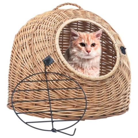 ZNTS Cat Transporter 60x45x45 cm Natural Willow 170909