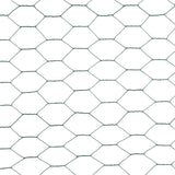 Chicken Wire Fence Steel with PVC Coating 25x1.2 m Green 143260